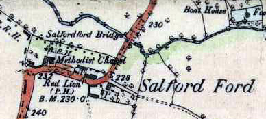 The Primitive Methodist chapel shown on map of about 1880
